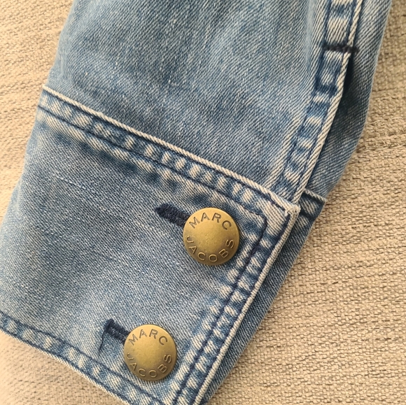 MARC JACOBS DENIM BUTTON DOWN JACKET SZ Small 100% cotton - Picture 10 of 10